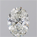 Natural Diamond 1.70 Carats, Oval with  Cut, H Color, SI2 Clarity and Certified by GIA