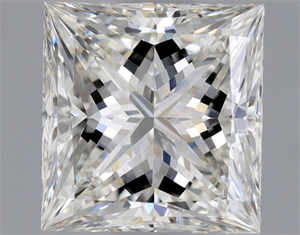 Picture of Natural Diamond 0.83 Carats, Princess with  Cut, H Color, VVS2 Clarity and Certified by GIA