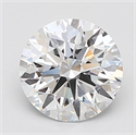 Lab Grown Diamond 3.63 Carats, Round with Ideal Cut, F Color, IF Clarity and Certified by IGI