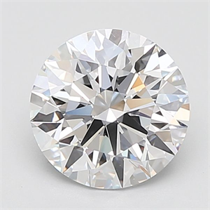 Picture of Lab Grown Diamond 3.63 Carats, Round with Ideal Cut, F Color, IF Clarity and Certified by IGI