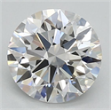 Lab Grown Diamond 1.09 Carats, Round with Ideal Cut, D Color, VVS2 Clarity and Certified by IGI