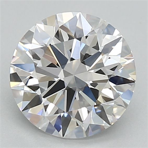 Picture of Lab Grown Diamond 1.09 Carats, Round with Ideal Cut, D Color, VVS2 Clarity and Certified by IGI
