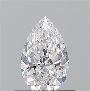 Picture of Natural Diamond 0.50 Carats, Pear with  Cut, E Color, VS1 Clarity and Certified by GIA