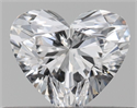 Natural Diamond 0.32 Carats, Heart with  Cut, D Color, VVS1 Clarity and Certified by GIA
