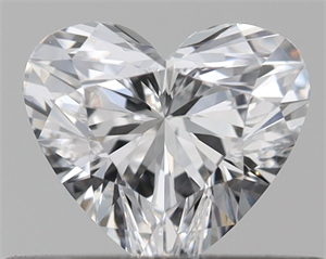 Picture of Natural Diamond 0.32 Carats, Heart with  Cut, D Color, VVS1 Clarity and Certified by GIA