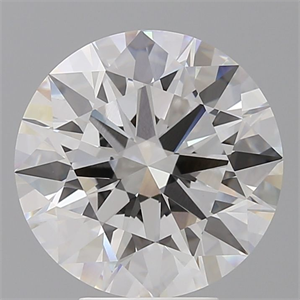 Picture of Lab Grown Diamond 5.54 Carats, Round with Ideal Cut, E Color, VVS2 Clarity and Certified by IGI