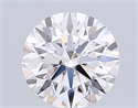 Del inventario de diamantes de laboratorio, 2.10 quilates, Redondo , Color E, claridad VVS2 y certificado IGI