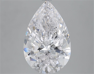 Foto Diamante Natural 5.72 quilates, De pera , Color D, claridad SI1 y certificado GIA de