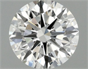 Lab Grown Diamond 1.51 Carats, Round with Ideal Cut, F Color, VS2 Clarity and Certified by IGI