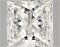 Natural Diamond 3.03 Carats, Princess with  Cut, J Color, VS2 Clarity and Certified by GIA