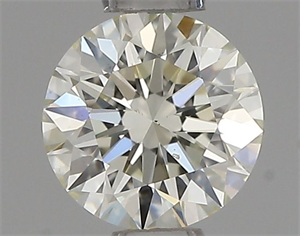 Picture of Natural Diamond 0.40 Carats, Round with Excellent Cut, J Color, VS2 Clarity and Certified by IGI