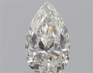 Picture of Natural Diamond 0.59 Carats, Pear with  Cut, H Color, VS2 Clarity and Certified by GIA
