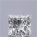 Natural Diamond 0.60 Carats, Princess with  Cut, G Color, VS1 Clarity and Certified by GIA