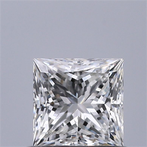 Picture of Natural Diamond 0.60 Carats, Princess with  Cut, G Color, VS1 Clarity and Certified by GIA