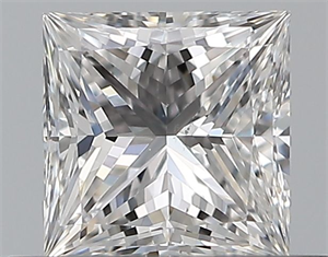 Foto Diamante Natural 0.52 quilates, Princesa , Color D, claridad VS2 y certificado GIA de