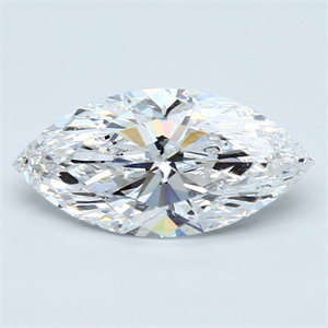 Picture of Natural Diamond 2.02 Carats, Marquise with  Cut, D Color, SI1 Clarity and Certified by GIA