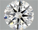 Lab Grown Diamond 3.09 Carats, Round with Ideal Cut, E Color, VS1 Clarity and Certified by IGI