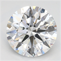 Lab Grown Diamond 2.77 Carats, Round with Ideal Cut, D Color, VVS1 Clarity and Certified by IGI