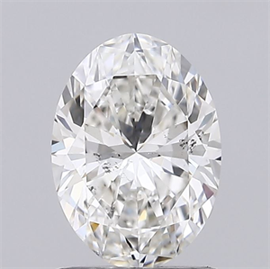 Picture of Natural Diamond 1.01 Carats, Oval with  Cut, G Color, SI2 Clarity and Certified by GIA