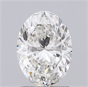 Natural Diamond 1.01 Carats, Oval with  Cut, G Color, SI2 Clarity and Certified by GIA
