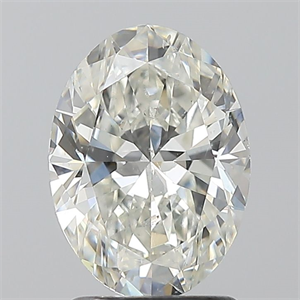 Picture of Natural Diamond 1.70 Carats, Oval with  Cut, I Color, SI2 Clarity and Certified by GIA