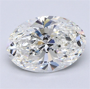 Picture of Natural Diamond 2.20 Carats, Oval with  Cut, H Color, VVS2 Clarity and Certified by GIA
