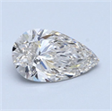 Natural Diamond 0.81 Carats, Pear with  Cut, J Color, SI2 Clarity and Certified by GIA