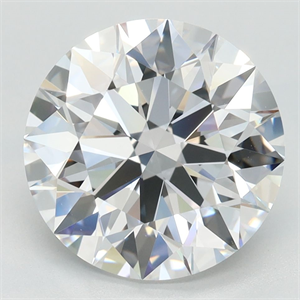 Picture of Lab Grown Diamond 3.76 Carats, Round with Ideal Cut, D Color, VVS1 Clarity and Certified by IGI