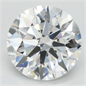 Lab Grown Diamond 3.76 Carats, Round with Ideal Cut, D Color, VVS1 Clarity and Certified by IGI
