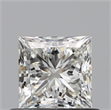 Diamante Natural 0.55 quilates, Princesa , Color J, claridad VVS2 y certificado GIA