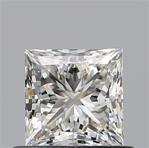 Picture of Natural Diamond 0.55 Carats, Princess with  Cut, J Color, VVS2 Clarity and Certified by GIA