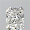 Natural Diamond 1.72 Carats, Radiant with  Cut, H Color, SI2 Clarity and Certified by GIA