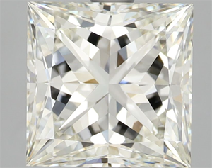 Picture of Natural Diamond 3.03 Carats, Princess with  Cut, J Color, VVS2 Clarity and Certified by GIA