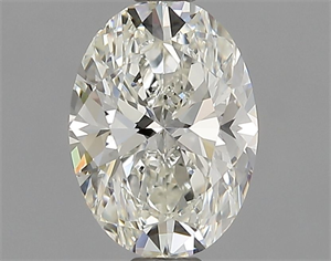 Picture of Natural Diamond 0.91 Carats, Oval with  Cut, J Color, IF Clarity and Certified by GIA