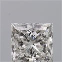 Natural Diamond 0.71 Carats, Princess with  Cut, H Color, IF Clarity and Certified by GIA