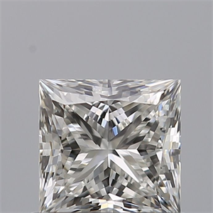 Picture of Natural Diamond 0.71 Carats, Princess with  Cut, H Color, IF Clarity and Certified by GIA