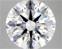 Del inventario de diamantes de laboratorio, 4.28 quilates, Redondo , Color E, claridad VVS2 y certificado GIA