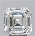 Natural Diamond 5.01 Carats, Asscher with  Cut, K Color, VVS2 Clarity and Certified by GIA