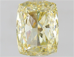 Picture of Lab Grown Diamond 1.31 Carats, CUSHION MODIFIED with  Cut, Fancy Light Yellow Color, VS1 Clarity and Certified by IGI