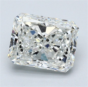 Picture of Natural Diamond 1.70 Carats, Radiant with  Cut, I Color, SI2 Clarity and Certified by GIA