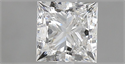 Natural Diamond 1.00 Carats, Princess with  Cut, G Color, VVS1 Clarity and Certified by GIA