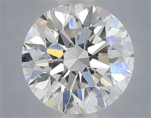 Picture of Lab Grown Diamond 1.10 Carats, Round with Excellent Cut, E Color, VVS2 Clarity and Certified by IGI