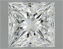 Natural Diamond 0.60 Carats, Princess with  Cut, F Color, VS2 Clarity and Certified by GIA