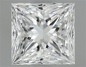 Picture of Natural Diamond 0.60 Carats, Princess with  Cut, F Color, VS2 Clarity and Certified by GIA