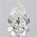 Diamante Natural 1.30 quilates, De pera , Color F, claridad SI1 y certificado GIA
