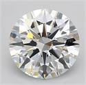 Lab Grown Diamond 2.20 Carats, Round with Excellent Cut, D Color, VVS1 Clarity and Certified by GIA