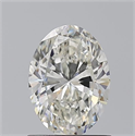 Natural Diamond 1.01 Carats, Oval with  Cut, J Color, VS2 Clarity and Certified by GIA