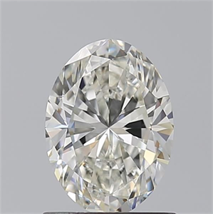 Picture of Natural Diamond 1.01 Carats, Oval with  Cut, J Color, VS2 Clarity and Certified by GIA
