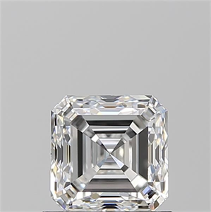 Foto Diamante Natural 1.01 quilates, Asscher , Color E, claridad VS1 y certificado GIA de