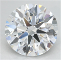 Lab Grown Diamond 2.58 Carats, Round with Excellent Cut, D Color, VVS1 Clarity and Certified by GIA